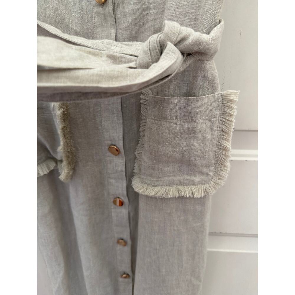NEW J. Crew 100% Linen Maxi Dress Women's Size Small Old Money Quiet Luxury Chic - Picture 4 of 10